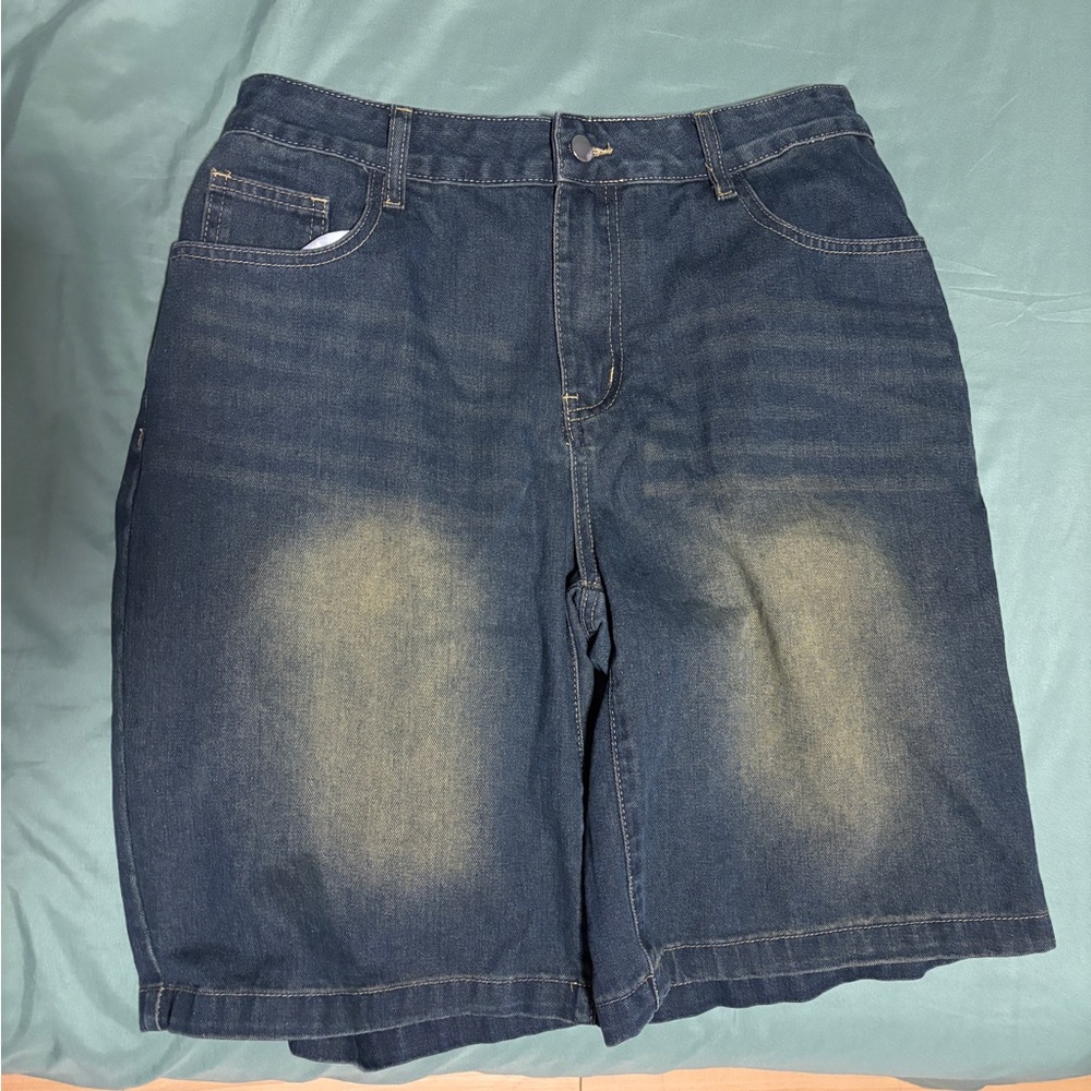 Men's Blue Denim Shorts